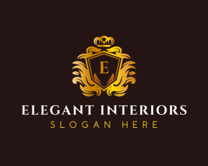 Luxury Elegant Crown logo design