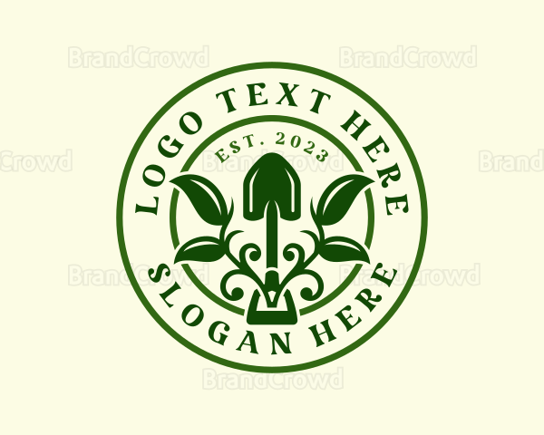 Eco Plant Shovel Logo