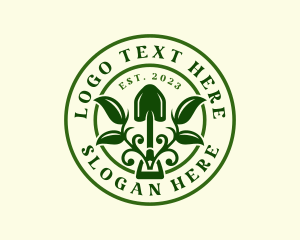 Horticulture - Eco Plant Shovel logo design