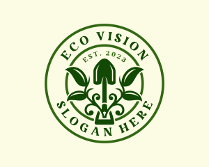 Eco Plant Shovel logo design