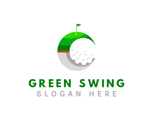 Golf - Moon Golf Sports logo design