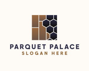 Parquet - Home Flooring Tile logo design