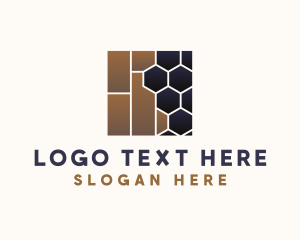 House - Home Flooring Tile logo design