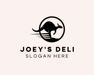 Joey - Fast Wild Kangaroo logo design