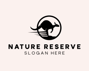 Reserve - Fast Wild Kangaroo logo design