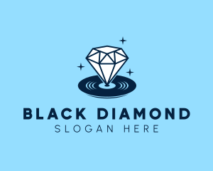 Diamond Gem Disc logo design