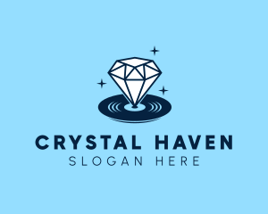 Diamond Gem Disc logo design