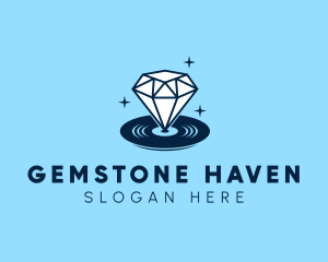 Diamond Gem Disc logo design