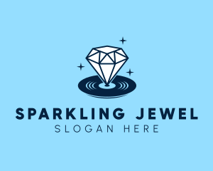 Diamond Gem Disc logo design