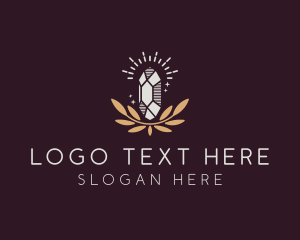 Stalagmite - Precious Stone Gem logo design