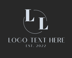 Modern - Gray Modern Lettermark logo design