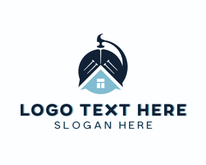 Roof - Hammer Nail Roofing logo design