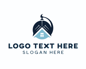 Nail - Hammer Nail Roofing logo design