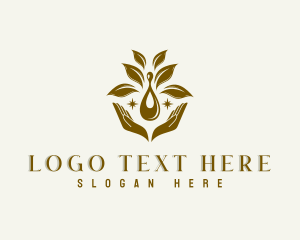 Therapy - Hand Oil Spa logo design