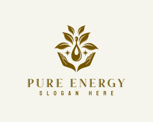 Oil - Hand Oil Spa logo design