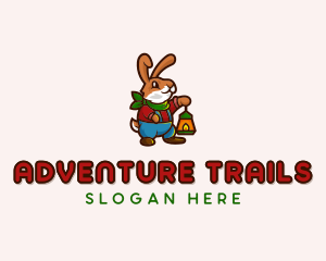 Rabbit Camper Adventure logo design