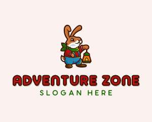 Rabbit Camper Adventure logo design