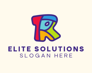 Colorful Letter R Logo