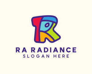 Colorful Letter R logo design