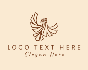 Luxury - Deluxe Flying Phoenix logo design