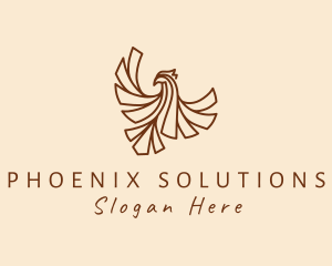 Deluxe Flying Phoenix logo design