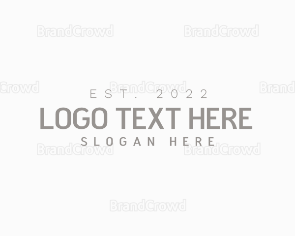 Simple Clean Elegant Wordmark Logo