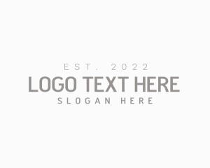 Interior Design - Simple Clean Elegant Wordmark logo design