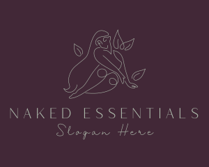 Leaf Naked Lady logo design