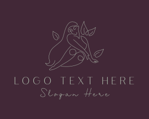 Entertainer - Leaf Naked Lady logo design