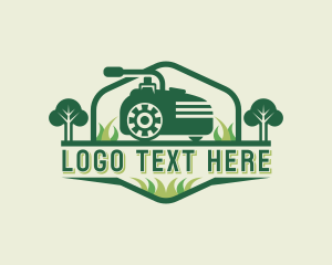 Grass - Mower Grass Cutting logo design