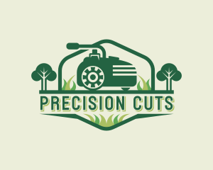 Mower Grass Cutting logo design