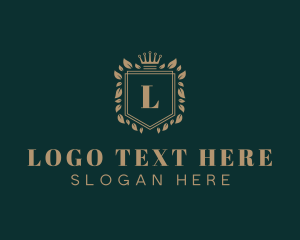 Crown - Leaf Shield Boutique logo design