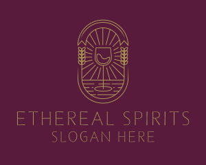 Spirits - Artisanal Liquor Badge logo design