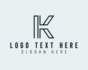 Letter K - Fashion Apparel Boutique Studio logo design