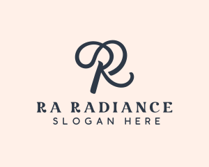 Salon Styling Boutique Letter R logo design