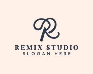 Salon Styling Boutique Letter R logo design