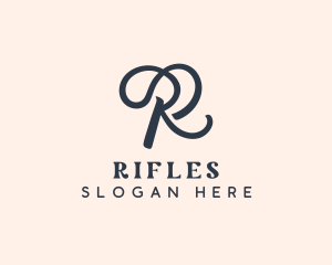 Salon Styling Boutique Letter R logo design