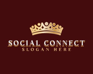 Social People Crown logo design