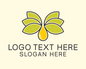 Vegan - Lemon Oil Extract logo design