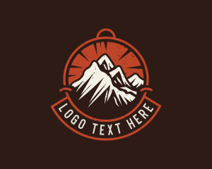 Outdoor - Mountain Hiking Trek logo design