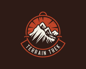 Mountain Hiking Trek logo design