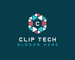 Cube Tech Geometric logo design