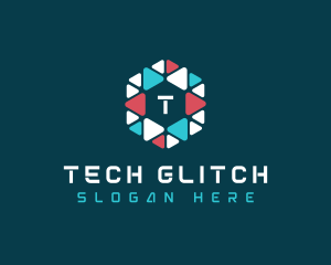 Cube Tech Geometric logo design