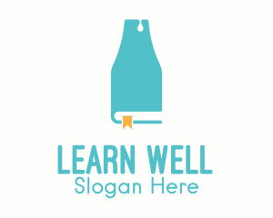 Teaching - Milk Bottle Bookmark logo design