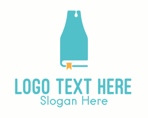 Teaching - Milk Bottle Bookmark logo design
