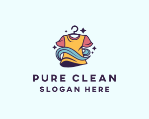 Laundry Clean Shirt logo design