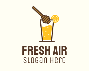 Lemon & Honey Juice logo design