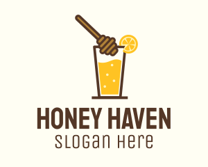 Lemon & Honey Juice logo design