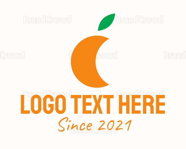 Orange Juice Fruit Logo