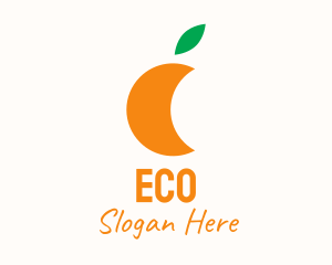 Orange Juice Fruit Logo